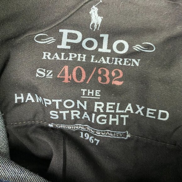 Polo Ralph Lauren Hampton Relaxed Straight Jeans Men's 40 x 32 Blue Stretch NWOT - Picture 8 of 15
